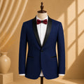 YATHOCHIT Premium Dark Blue Tuxedo Blazer for Men