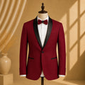 YATHOCHIT Premium Red Tuxedo Blazer for Men