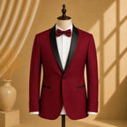 YATHOCHIT Premium Red Tuxedo Blazer for Men