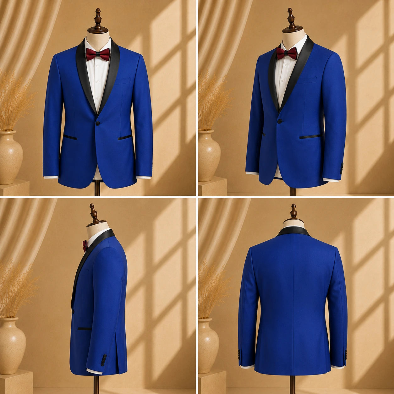 YATHOCHIT Premium Royal Blue Tuxedo Blazer for Men