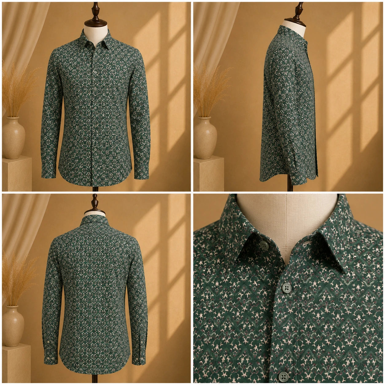 Premium Men's Cotton Printed Shirt | Luxury Cotton Shirt for Casual, Wedding & Party Wear