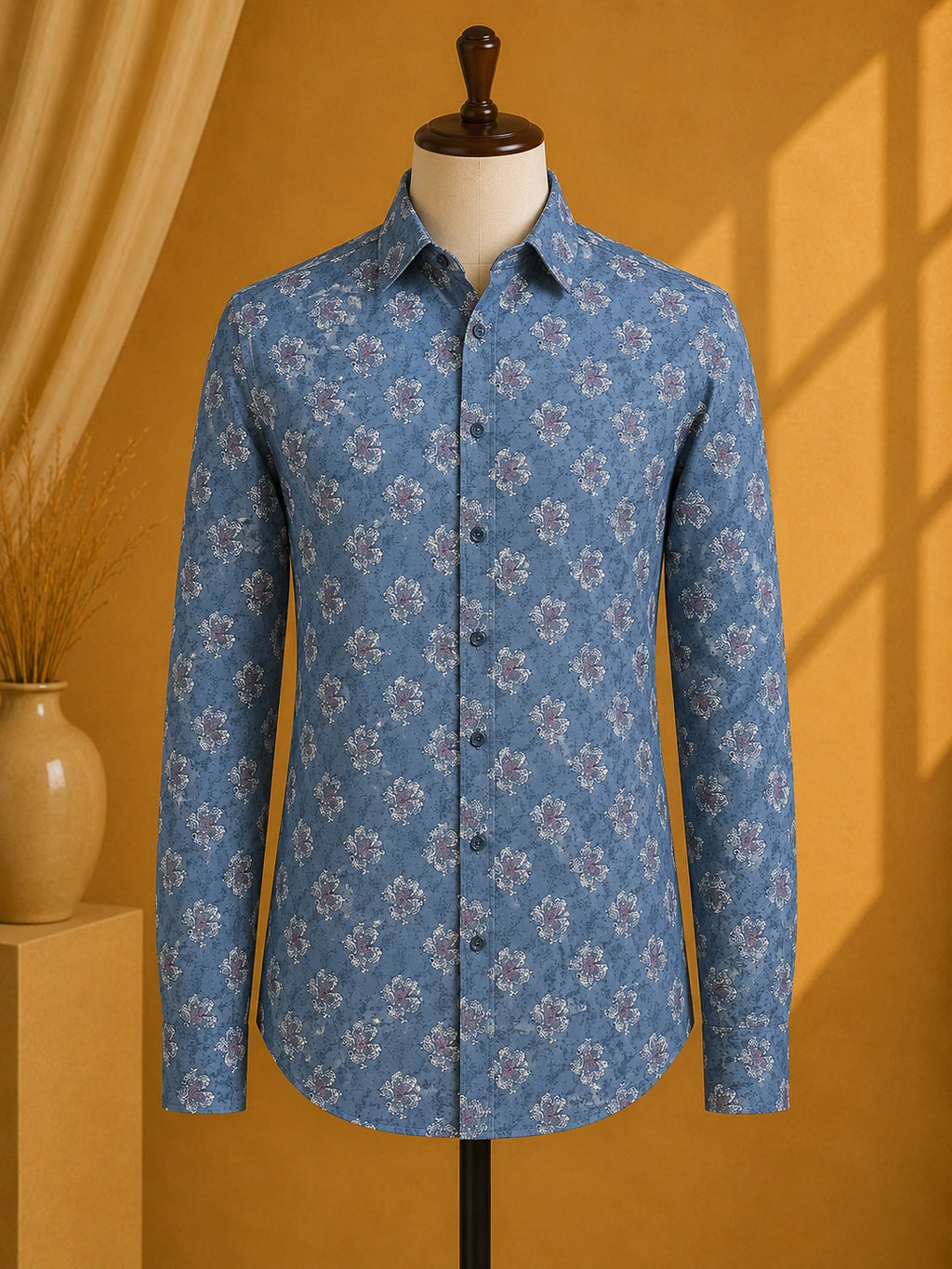 Premium Men's Cotton Printed Shirt | Luxury Cotton Shirt for Casual, Wedding & Party Wear