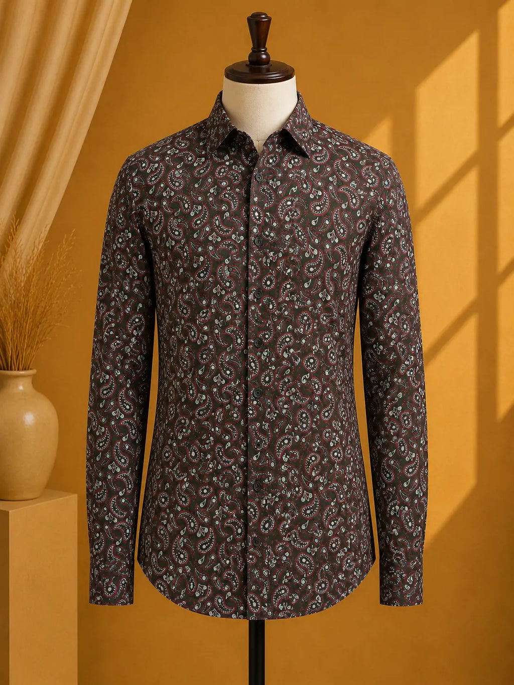 Premium Men's Cotton Printed Shirt | Luxury Cotton Shirt for Casual, Wedding & Party Wear