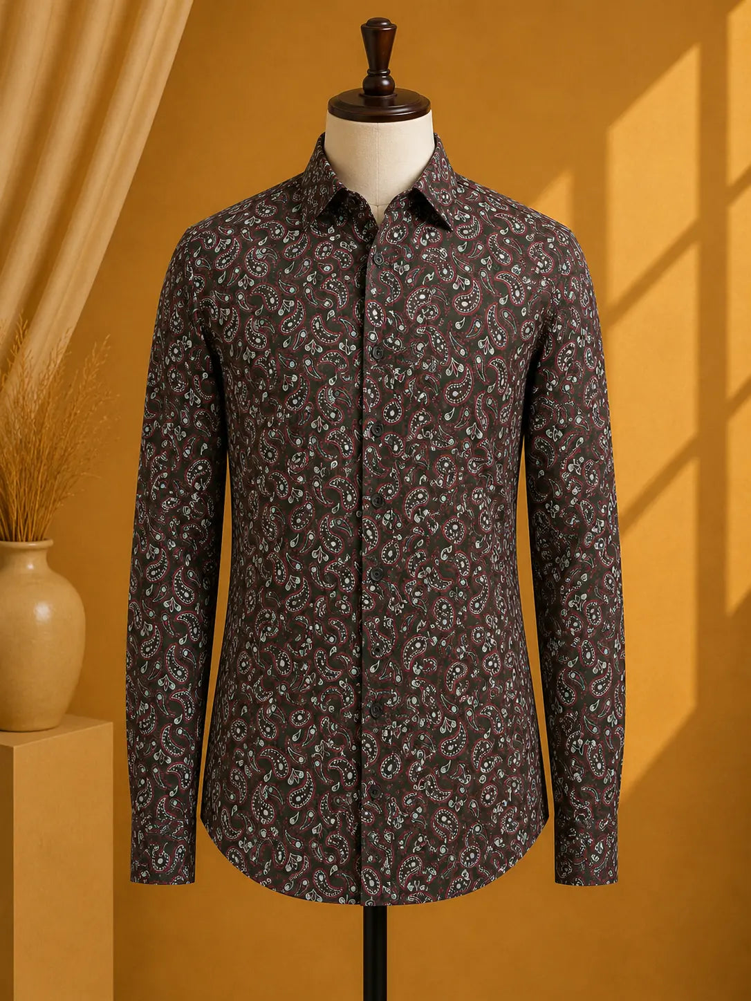 Premium Men's Cotton Printed Shirt | Luxury Cotton Shirt for Casual, Wedding & Party Wear