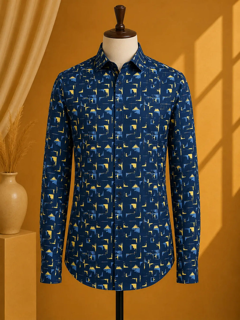 Premium Men's Cotton Printed Shirt | Luxury Cotton Shirt for Casual, Wedding & Party Wear