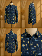 Premium Men's Cotton Printed Shirt | Luxury Cotton Shirt for Casual, Wedding & Party Wear