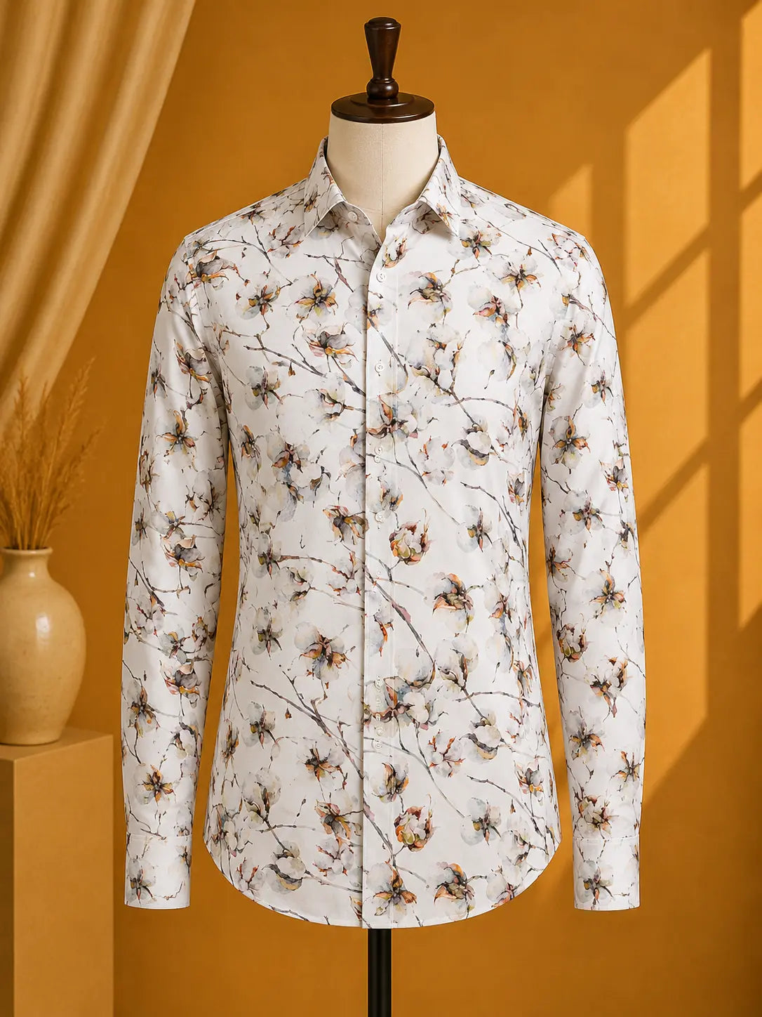 Premium Men's Cotton Printed Shirt | Luxury Cotton Shirt for Casual, Wedding & Party Wear