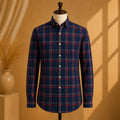 Premium Men's Cotton Shirt Checkered | Luxury Cotton Shirt for Casual, Wedding & Party Wear