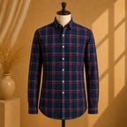 Premium Men's Cotton Shirt Checkered | Luxury Cotton Shirt for Casual, Wedding & Party Wear