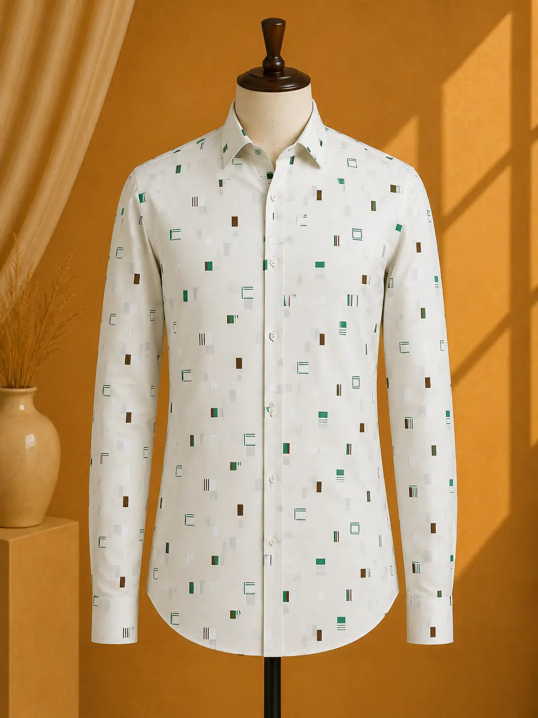 Premium Men's Cotton Printed Shirt | Luxury Cotton Shirt for Casual, Wedding & Party Wear