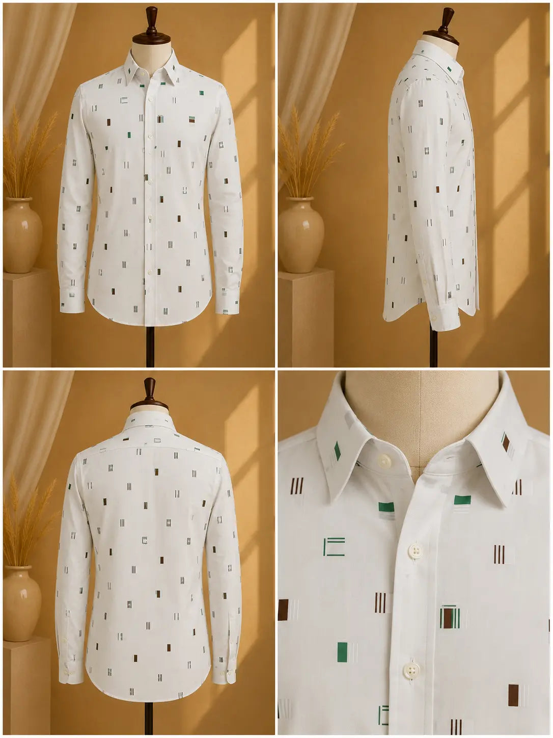Premium Men's Cotton Printed Shirt | Luxury Cotton Shirt for Casual, Wedding & Party Wear