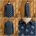 Premium Men's Cotton Printed Shirt | Luxury Cotton Shirt for Casual, Wedding & Party Wear
