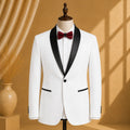 YATHOCHIT Premium White Tuxedo Blazer for Men