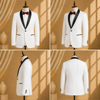 YATHOCHIT Premium White Tuxedo Blazer for Men